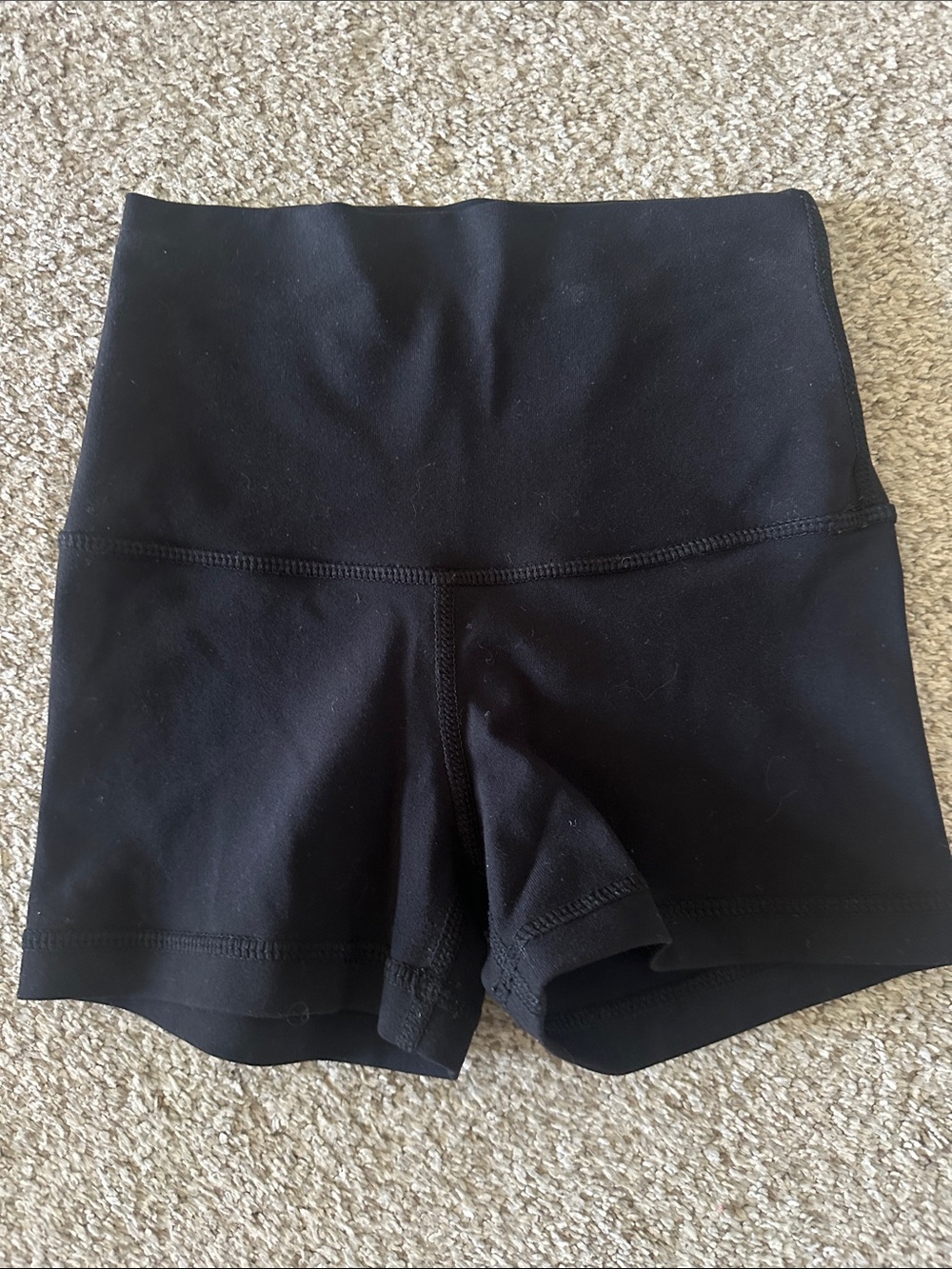 Dance One. High-Waist Black booty Shorts